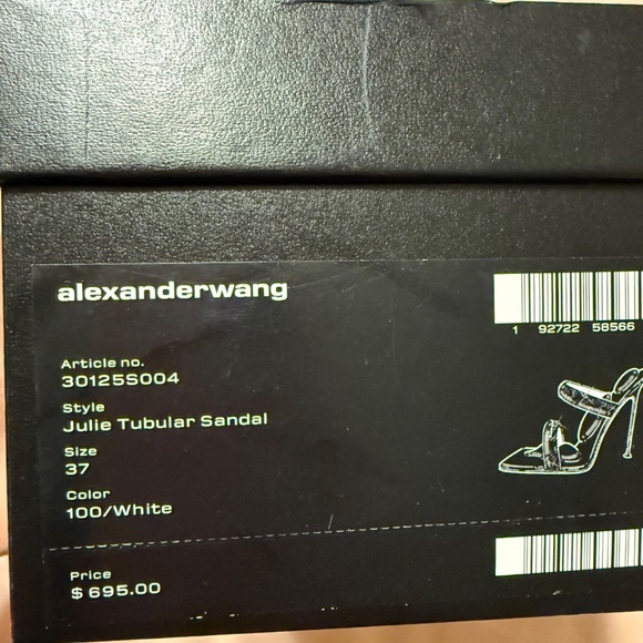 Alexander Wang white Juliet crystal heels (white) - Picture 6 of 15